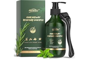 POP MODERN.C Shampoing au Romarin et à la Biotine Pour la Croissance des Cheveux - Anti-Chute Pour Cheveux Clairsemés Pour Hommes et Femmes - épaississant, Riche en Nutriments Naturels, Sans Sulfate, 10 fl oz