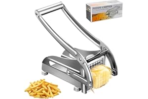 KWEIUGFI Coupe-Frites, Passe au Lave Vaisselle, Frites fraîches, Coupe Frites Passe au Lave-Vaisselle, Comprend Deux lames Tranchantes En Acier Inoxydable, pour Frites Pommes de terre Carottes Concombres