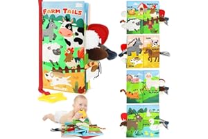 BBWOO Baby Books 0-6 Months, Sensory Toys for Babies, Touch & Feel Tummy Time Books Baby Gifts for 0 3 4 6 Months Boys Girls