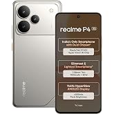realme P4 5G (Steel Grey, 6GB RAM, 128GB Storage) | 6.77 Inch Full HD+ AMOLED Display | MediaTek Dimensity 7400 5G Processor | 50MP AI OIS Main Camera