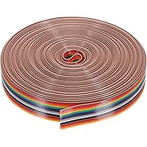 QUARKZMAN 50 Pin Flachbandkabel - 6,6 Ft Rainbow Kabel 1,27mm Pitch Für Elektronik Projekte