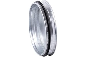 STEINBERG14 Ø 150mm / 5.9" Spiral Duct Pipe Connector Coupling Made of Galvanized Steel with Rubber Sealing