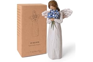 NANAOUS Forget Me Not, Sympathy Bereavement Gifts for Loss of Loved One, Miscarriage Gifts for Mothers, Sculpted Hand-Painted Statue for Home Decor Ornament