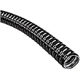 Reliable Electrical PVC Coated Galvanized Steel Flexible Conduit Black for Protection of Cable and Wire Flexible Metal Conduit GI Pvc Flexible Pipe (20mm x 15mtr)