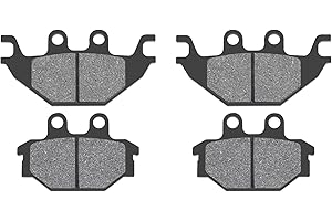 AHL 2 paires Motocyclette Plaquettes de Frein Avant/Arrière Compatible avec KYMCO KXR 250 Mongoose Quad 2004-2007