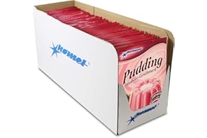KOMET GEROLF PÖHLE & CO. GMBH 34er Pack Komet Pudding Himbeer-Geschmack (34 x 40 g) zum Kochen Puddingpulver Dessert Puddingdessert