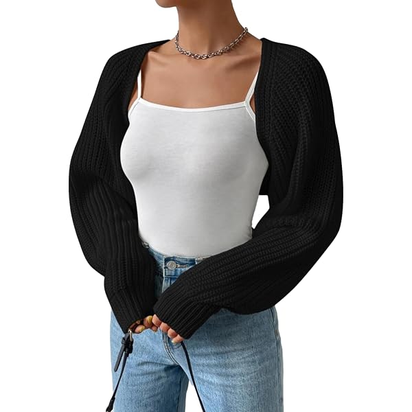 Yommay Cardigan élégant à Manches Longues Pour Femme Avec Poches, Bleu Marine, XL