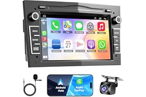 INEXACCESSORIES 2+32GB Autoradio für Opel Corsa Astra Antara Vectra Zafira Meriva Vivaro Combo, 7 Zoll IPS Andriod 12 mit Wireless Carplay & Andriod Auto, Unterstützung WiFi GPS Rückfahrkamera SWC Bluetooth FM