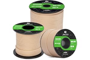Abma Cord Paracord 2mm Cuerda de 100% Nylon 30m Tipo I Cuerda de Paracaídas 1 Hebra - MAX. 45 kg - Caqui