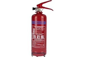 ICAN PRODUCTS 2kg Dry Powder Fire Extinguisher with Wall & Vehicle Bracket – ABC Powder for Class A, B & C Fires – Portable Fire Safety Equipment, CE Certified