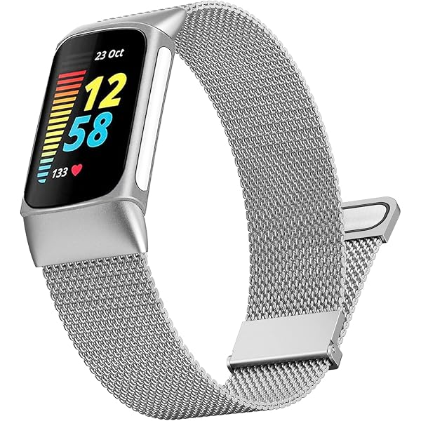 Hama Cinturino Sportivo Per Fitbit Charge 5 | 22 Mm Silicone Blu/Grigio | Uomo/Donna | Con Fori Di Ventilazione