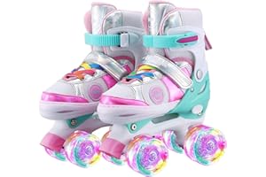 Sumeber Patines en línea para niños con Longitud Ajustable para Exteriores y Interiores