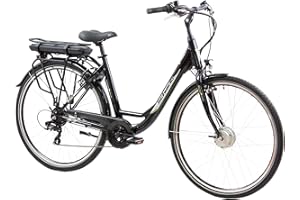 ‎F.LLI SCHIANO F.lli Schiano E-Moon 28 Zoll E-bike Pedelec , e bike electric Fahrrad für Herren / Damen bis 25 km/h und mit guter Reichweite , Elektrofahrräder , Damenfahrrad mit Motor Gepäckträger 36V Akku Korb