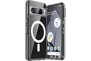 JETech Etui Magnetyczne do Google Pixel 8 Pro 6,7 Cala 2023, Kompatybilne z Akcesoriami MagSafe, Odporny na Wstrząsy Ochronne Osłona Telefonu, Nieżółknący Twardy Przejaśniać PC Tył (Obsidian)