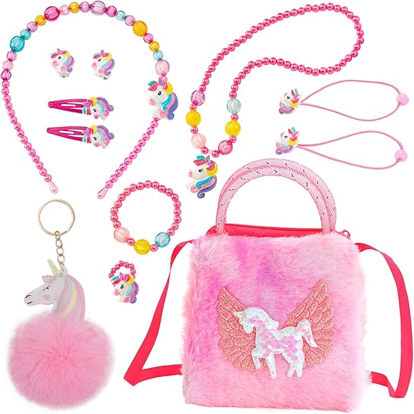 Set Regalo Unicorno Per Bambine - Borsetta, Gioielli E Accessori Capelli - Foto 10