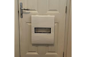 MAIL MORE Dekorativer Bambus-Brieffänger – Haustürpfosten & Pakethalter | Moderner Post-Organizer mit PVC-Sichtfenster | Natur oder Weiß ohne Bohren