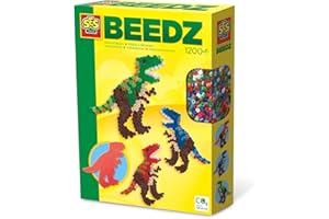 SES Creative 06117 Koraliki do naprasowania T-Rex, wielokolorowe