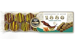 1880 - Turrón Chocolates de Autor Estilo Dubai 200g, Crema de Pistacho con Masa Kataifi y Chocolate con Leche, Textura Crujiente, Elaborado en Jijona, Calidad Suprema, Tradición Familiar desde 1880