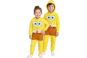 United Labels Bob Esponja Mono con Capucha para Niñas y Niños - Mono para Niños Onesie One Piece Unisex Amarillo (DE/NL/SE/PL, Numérico, 146, 152, Normal, Amarillo)
