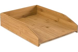 Osco BAM-LT1 Bamboo Stacking Letter Tray