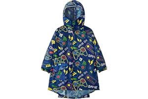 WAWSAM Poncho de Pluie Imperméable pour Enfant Garçons Filles Poncho de Pluie Léger