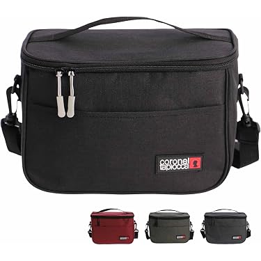 Borsa Termica Polar Gear Easy Clean – Nero/Bianco, Porta Pranzo Refrigerata, Contenitore Alimenti
