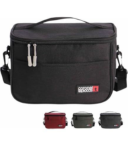 MONBENTO - Kleine Kühltasche für Unterwegs Arctic rosa Moka - Lunch Tasche für Lunchbox, Trinkflasche & Essenszubehör - Thermotasche für Essen 5L mit Abnehmbarem Schultergurt – Ideal für Büro/Picknick