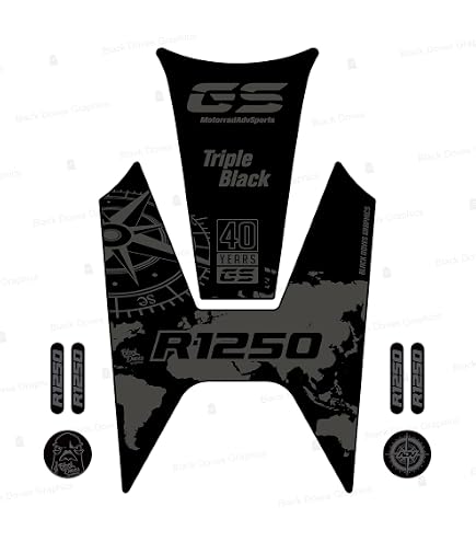 Adesivi Protezione Serbatoio Tank Pad 3D compatibile con/sostitutivo per BMW Motorrad R 1250 GS Trophy STANDARD NON ADV dal 2022 al 2023 (Blu-Bianco