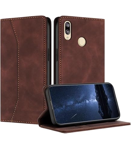 Cadorabo Handyhülle Für Honor 9 LITE – Klapphülle Aus Kunstleder Mit Standfunktion & Kartenfächern, Rot
