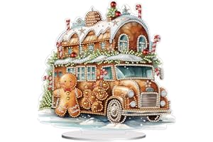 Snugeasy Christmas Diamond Painting Kits 5D DIY Diamond Art Kits Christmas for Adults Kids Diamond Painting Christmas Ornaments Christmas Crafts Family Decor (#7)