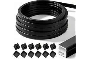 LED-profil, svart, LED-skena, diffusor för akustiska paneler, belysning – 12 x 12 mm, flexibel silikon, IP65, LED-remsor för