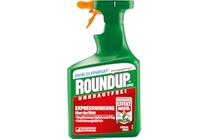 Roundup Unkrautfrei Express, 1 Liter Sprühflasche - Unkrautvernichter, zur Bekämpfung von Unkräutern, Gräsern und Moos