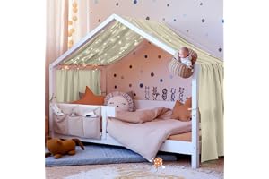 Vicloon Hussäng himmel, sänghimmel, hussäng av 100 % bomull, handgjord muslin, tyghimmel för barnsäng, barnrum, sänghimmel fö