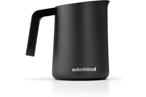 Subminimal FlowTip Pot à lait | Mousseur de lait pour cuisinière pour boissons à café de style barista de qualité supérieure à la maison | Verseur cappuccino et latte | 450 ml
