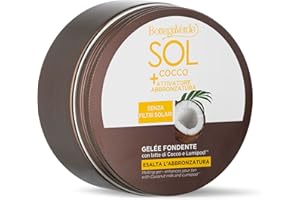 Bottega Verde - SOL Cocco + Attivatore di abbronzatura, Gelée fondente, 150 ml, esalta l'abbronzatura, con latte di Cocco e Lumipod™, senza filtri solari