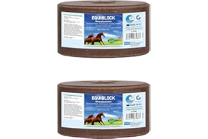 imima Mineral Lick Horse EQUIBLOCK Set 2 x 3 kg - Piedras para lamer Sal para Caballos, Cabras, Caza y Ganado - Mineral Lick Salt Stone