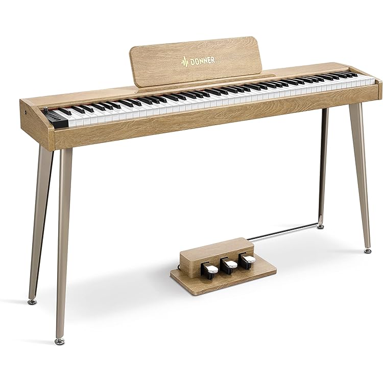 Donner DDP-80 E-Piano 88 Tasten Gewichtet Klavier, Hammermechanik 