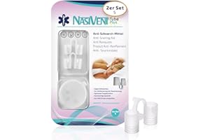 ‎NASIVENT NASIVENT Tube Plus - PREMIUM Anti Schnarch Mittel - (2x Gr. S) - Nasendilatator - Zur Verbesserung der Nasenatmung - Einfache Verwendung - Mit Aufbewahrungsdose - Transparent