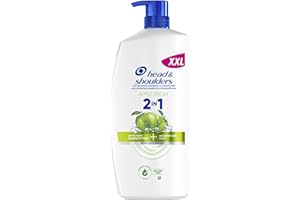 HEAD & SHOULDERS H&S Apple Fresh Champú y Acondicionador Anticaspa Todo en Uno 800ml, Hasta 100% de Protección Anticaspa + Pelo Hidratado, Clínicamente Probado, Para Uso Diario, Limpieza con Aroma a Manzana