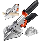 HOHXEN 45° - 135° Angle Miter Shear Cutter, Multi-Function Trunking Scissors, Quarter Round Cutting Tool for Cutting PVC PPR 
