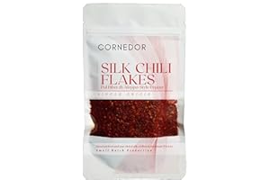 ‎CORNEDOR Pul Biber I Aleppo-Style Chiliflocken - Silk Chili Flakes I 80 gr I Einzelner Ursprung, Handgepflückter sonnengetrocknet, Silk Chilies I Small Batch Production, Nicht Bestrahlte