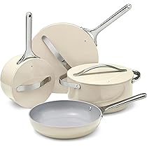 Caraway Padella in ceramica con coperchio in vetro