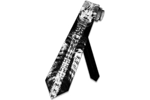 Skeleton Ties Mens X-Ray Skull Spine Neck Tie by Three Rooker