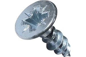 AERZETIX - Lot de 100 - Vis à Bois - Ø4x12mm - en Acier Zingué Métal - Tête Fraisée - à Empreinte Cruciforme Pozidriv - Couleur Argent - C44803