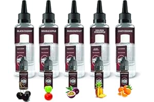 GALAXEJUICE Fruits Food Flavouring Oil - Highly Concentrated Flavour Oil for Baking, Cosmetics, Cooking - Liquid Lip Gloss and Lip Balm Flavouring - Water and Oil Soluble. (Strawberry and Banana, 10ml)