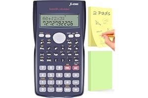 EASTPIN Scientific Calculator for Secondary School Supplies: Calculator GCSE + Bonus Sticky Notes for Exams, A Level Maths Back to School Stationery Supplies Set Student Desk Essentials