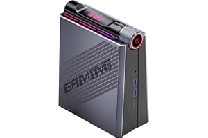 ACEMAGICIAN RGB - Mini-PC AMD Ryzen 9 6900HX (hasta 4,9 GHz), 32 GB DDR5, 512 GB SSD, AMD Radeon RX 680M, microordenador de escritorio, ajustable en tres modos: equilibrado, ecológico y silencioso,