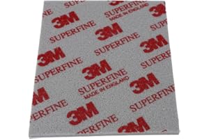 INDIAN STORE 24 3M Soft Pads, 1 pièce éponge abrasive, tampon abrasif, ponçage et polissage, ponçage humide ou sec, tampons en mousse, lavables et réutilisables (Superfine)