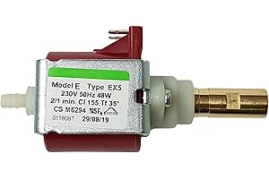 AGDOM24H_PARTS Ulka EX5 pump 48W 230V, compatible with Philips Saeco 996530007753 12000140, Miele 5035150