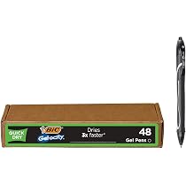 BIC Gelocity Gelschreiber 8er Set – Schnell Trocknend, 0,7 Mm Mittlere Spitze, Einziehbar Mit Komfortablem Griff, Ideal Für Schule & Büro